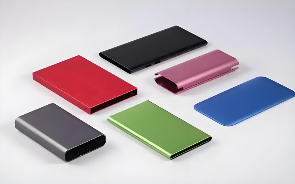 materiale in alluminio anodizzato