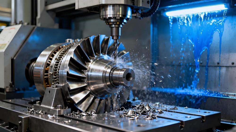 5-Axis CNC Machining Gas Turbine Impeller
